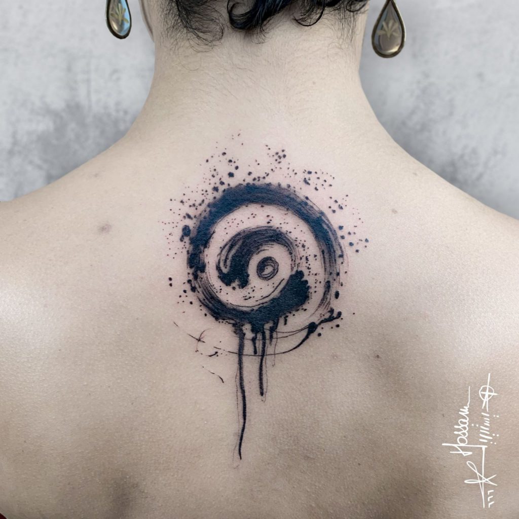 Ying yang tattoo