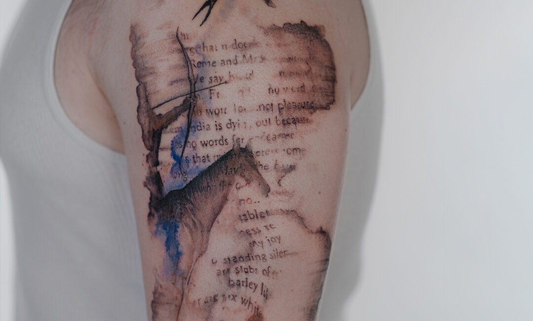 Andrew Embodying Literature: A Tattooed Homage to the Power of Love