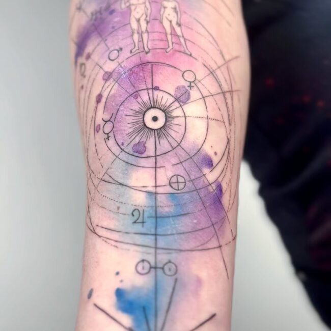 aquarel-tattoo-tatoeage-ideeën-ontwerp